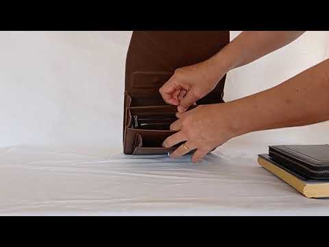 Pasta Executiva CCB Capanga Costurado Marrom 2  R1780 - Musical Rava