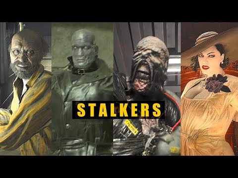 Jack Baker, Mr.X, Nemesis,  Lady Dimitrescu - STALKERS COMPARISON