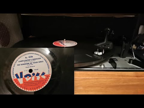 Lamplighter's Serenade / The Sunshine Of Your Smile ~ Frank Sinatra ~ V Disc 78rpm ~ Dual 1215 2.8ET