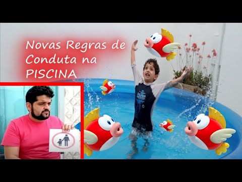Novas Regras de Conduta na PISCINA -New Rules of Conduct in the POOL -  -Enzo o Pimentinha-