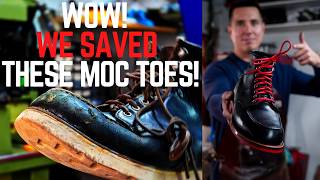 Beyond Repair Rebuilding DESTROYED Red Wing Moc Toe Boots