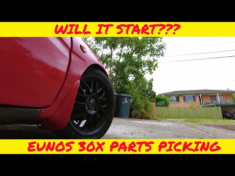 MAZDA MX3 KL-ZE FIRST START IN A YEAR and PARTS PICKING | Flip My Ride