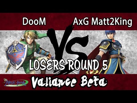 Valiance β - DooM (Link) vs. AxG Matt2King (Marth) - LR5 - Smash 4 - Wii U