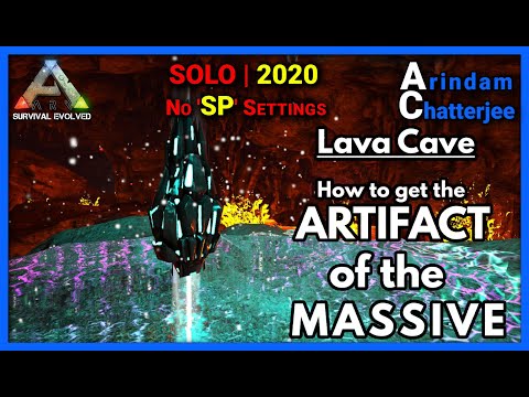 Ark - (SOLO) ARTIFACT OF THE MASSIVE from the Lava Cave (Easiest Way) - S2E6