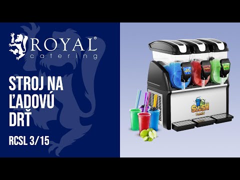 Video - Stroj na ľadovú drť - 3 x 12 l - Royal Catering