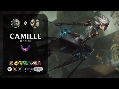 Camille Jungle vs Nidalee - KR Master Patch 13.24