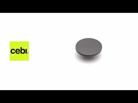 Миниатюра изображения товара Ручка для мебели Cebi A4196 PC27 (16мм, антрацит полимер)