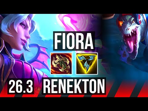 FIORA vs RENEKTON (TOP) | KR Master | 26.3