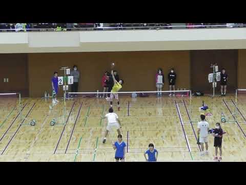 バドミントン　中学生とは思えないラリー攻防