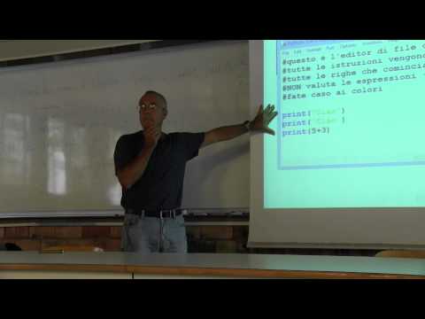 Modulo Python - Prof. Santucci Lezione 01 (25 Sett 2014)