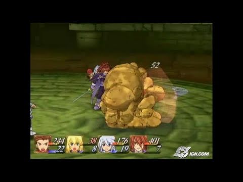 Tales of Symphonia GameCube Gameplay - Rock Creatures