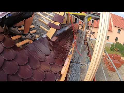 Biberschwanz Hechtgaube Teil 3 - Lattung - Biberdach Langenreichenbach