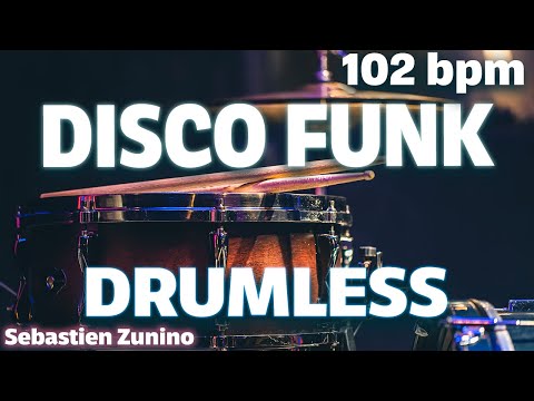 Disco Funk Drumless Backing Track 102bpm | Groovy Drummer's Jam
