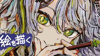 【活動再開目指して】絵を描くよ！！厚塗り！ベンチマークテスト配信 第37回【#鴨見カモミ／CAMOMI Camomi】