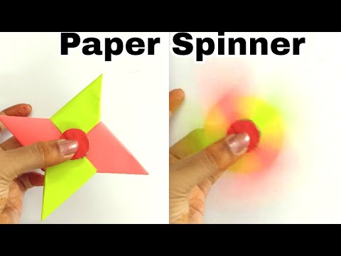 How To Make A Paper Fidget Spinner without Bearings | DIY | Paper Crafts