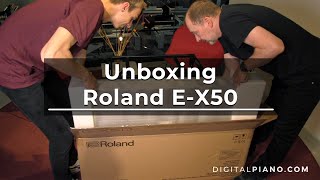Video thumbnail for Roland E-X50 Unboxing | Digitalpiano.com by Digitalpianocom