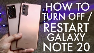 How To Turn Off / Force Restart Samsung Galaxy Note 20 / Note 20 Ultra!