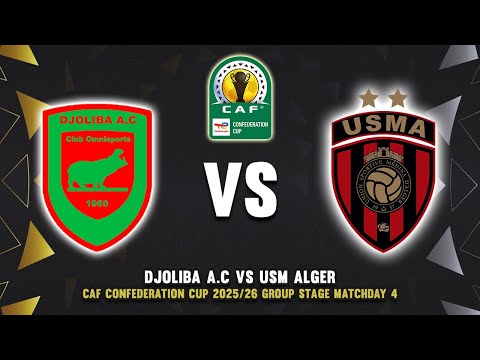 🔴 DJOLIBA VS USM ALGER CAF CONFEDERATION CUP 2025/26 PREVIEW, PREDICTIONS & HEAD TO HEAD