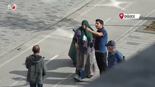Düzceliler Türk Bayrağını Yere Düşürmedi