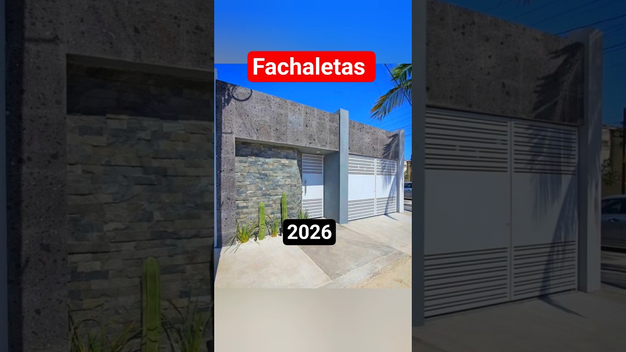estas son algunas #fachaletas modernas para éste 2026