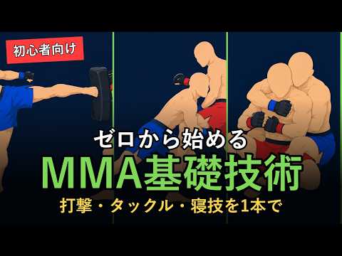 【初心者向け】ゼロから始めるMMA基礎技術 完全解説｜打撃・タックル・寝技を1本で