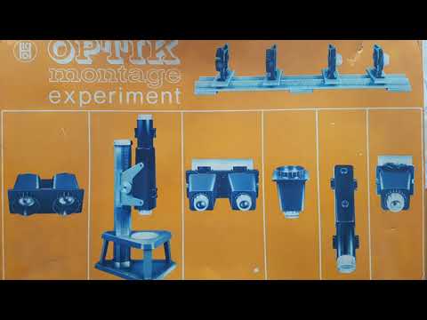 Optik montage experiment Versuch 1