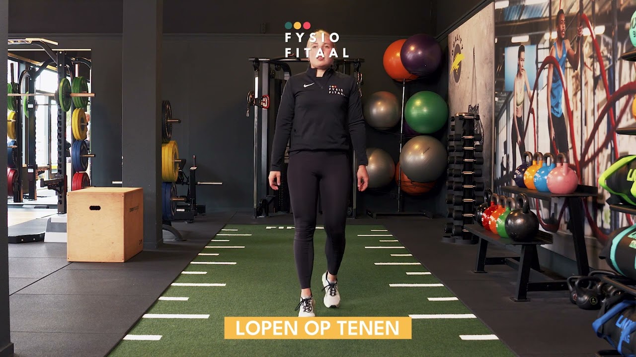 Video thumbnail: Walking on toes - instructional video