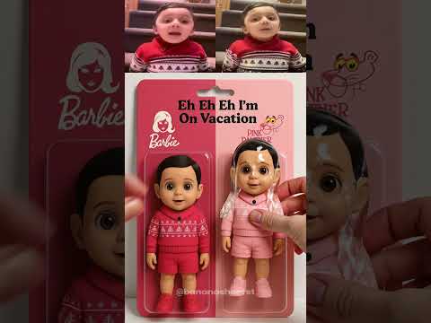 Unboxing Glue I'm On Vacation Barbie X Pink Panther