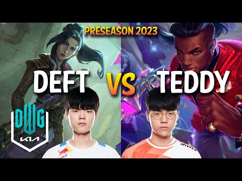 DK Deft vs Teddy - CAITLYN vs LUCIAN ADC - KR Ranked
