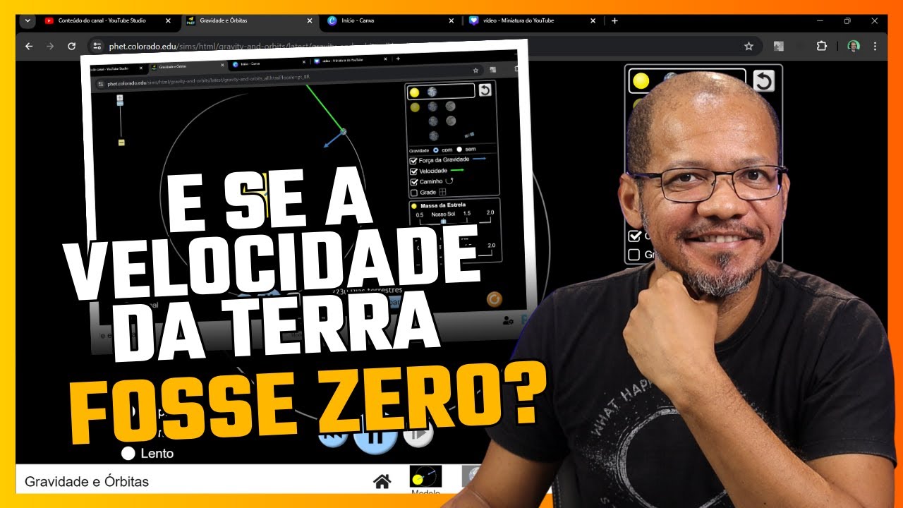O que aconteceria se a velocidade da TERRA fosse zero?