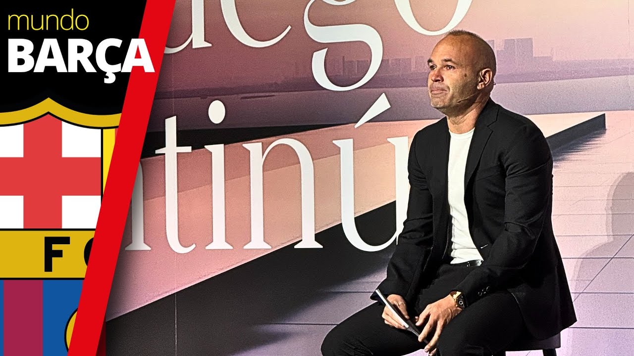 El acto de despedida de la leyenda del fútbol Andrés Iniesta al completo