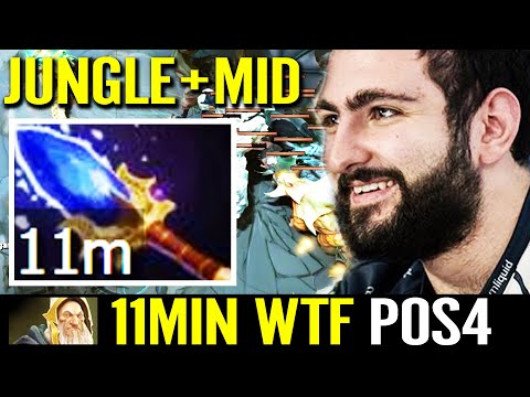 POS4 11min AGHANIM!!? WTF Jungle & Mid Fast Farm Tactics GH-GOD NIGMA CORE Dota 2 Pro KOTL Guide