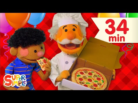 Pizza Party  + More | Kids Songs | Super Simple Songs