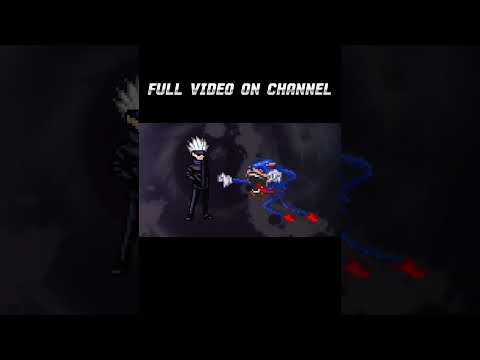 GOJO VS SHIN SONIC #sprites #spritesanimation #sticknodes #jjk #sonic