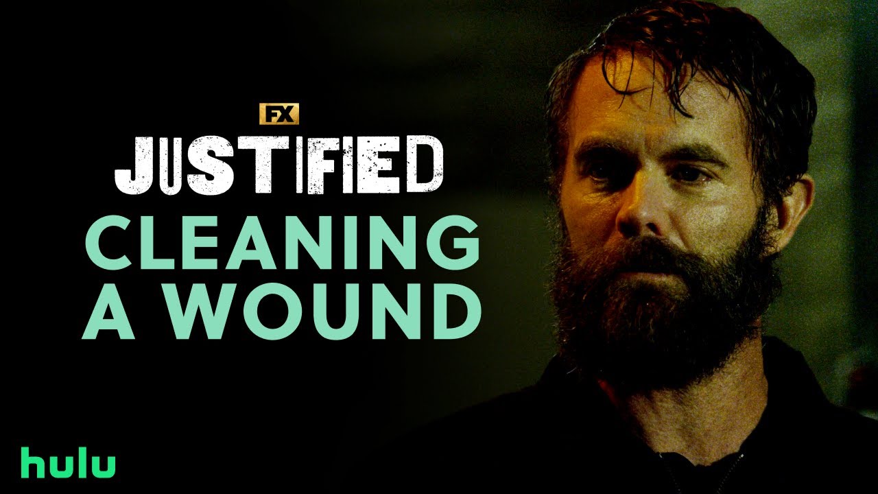 Ty Cleans a Gunshot Wound in a Truck Stop Bathroom - Scene | Justified | FX