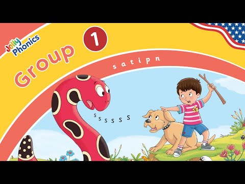 Jolly Phonics Songs Group 1 - Learn Letter Sounds s, a, t, i, p, n for Kids in American English
