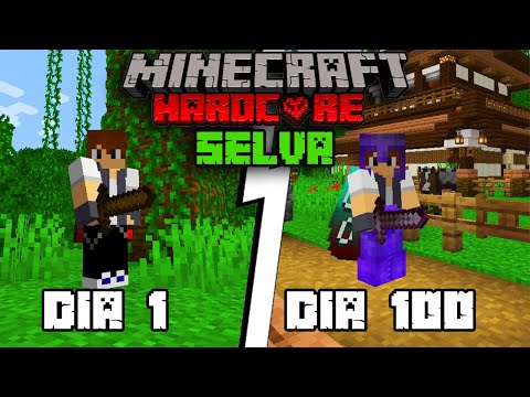 Eu Sobrevivi 100 Dias em uma SELVA no Minecraft Hardcore