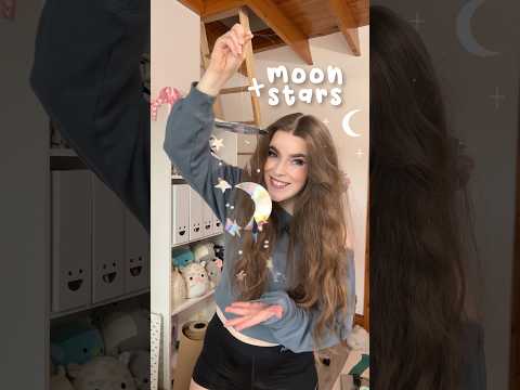DIY hanging moon and stars room decor using CDs ✨💿