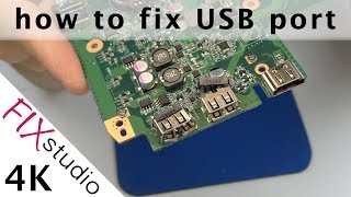 Notebook USB socket - repair guide 4K
