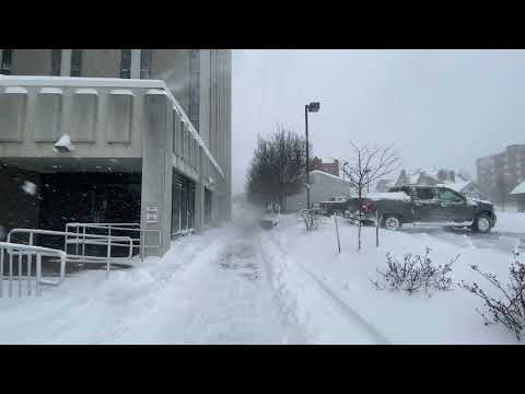 U.S.A. ; Erie, PA 16501, Gannon University, Winter Storm Warning (Video ONLY) [2022/01/17(Mon)]