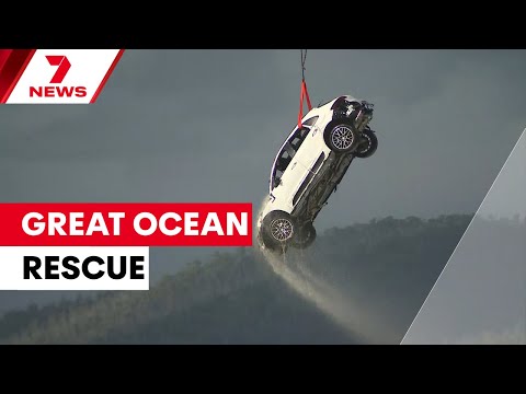 The Great Ocean Road Rescue: Sky-high salvage mission after freak floods | 7NEWS