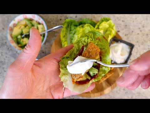 What I eat everyday as a keto vegan - crispy tempeh wraps
