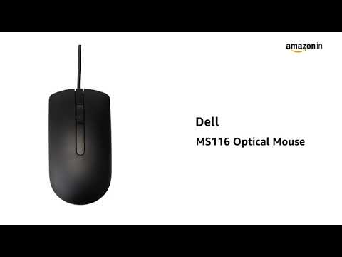 Dell ms116 1000dpi usb wired optical mouse