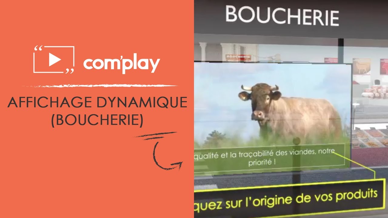 Image YouTube Communiquez dans votre boucherie grâce à l’affichage dynamique