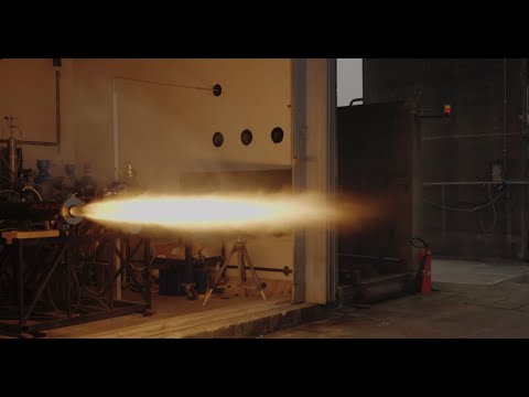 Pulsar Fusion hybrid rocket engine test at RAF Westcott. March 2022
