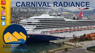 Carnival Radiance: Full Ship Tour including Activities, Bars, Dining, and Room Tour