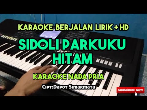 SIDOLI PARKUKU HITAM - KARAOKE LAGU BATAK || NADA PRIA (Cipt. Dapot Simarmata)