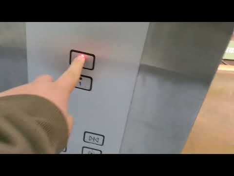 Slow Schindler 100L Hydraulic Service Scenic Elevator at MIM in La Granja, Chile (Main Tower)