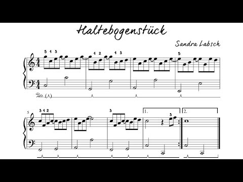 ZauberKlavier - kostenlose Klaviernoten: Haltebogenstück Nr. 2