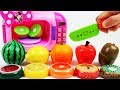 Microwave Just Like Home Minnie Mouse Learn Colors Cutting Fruits, Vegetables Slime Playset for Kids